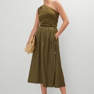 Ann Taylor Side-Tie Midi Skirt